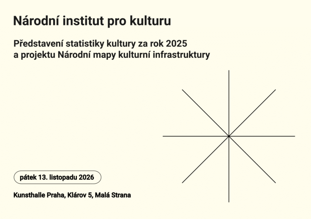 Představení statistiky kultury 2025 a projektu Národní mapy kulturní infrastruktury